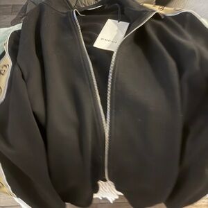 Gucci Black Jacket with Silver Hardware